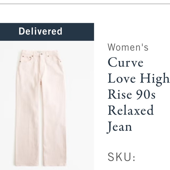 Abercrombie & Fitch Denim - Abercrombie jeans-pale pink